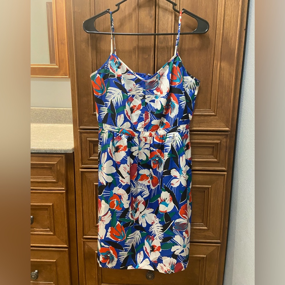 J. Crew floral bright dress NWT